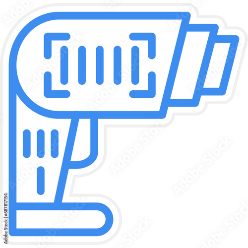 Vector Design Barcode Scanner Icon Style