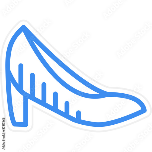 Vector Design High Heels Icon Style