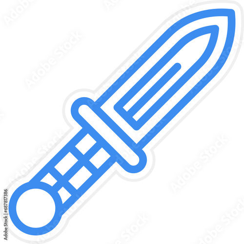 Vector Design Dagger Icon Style