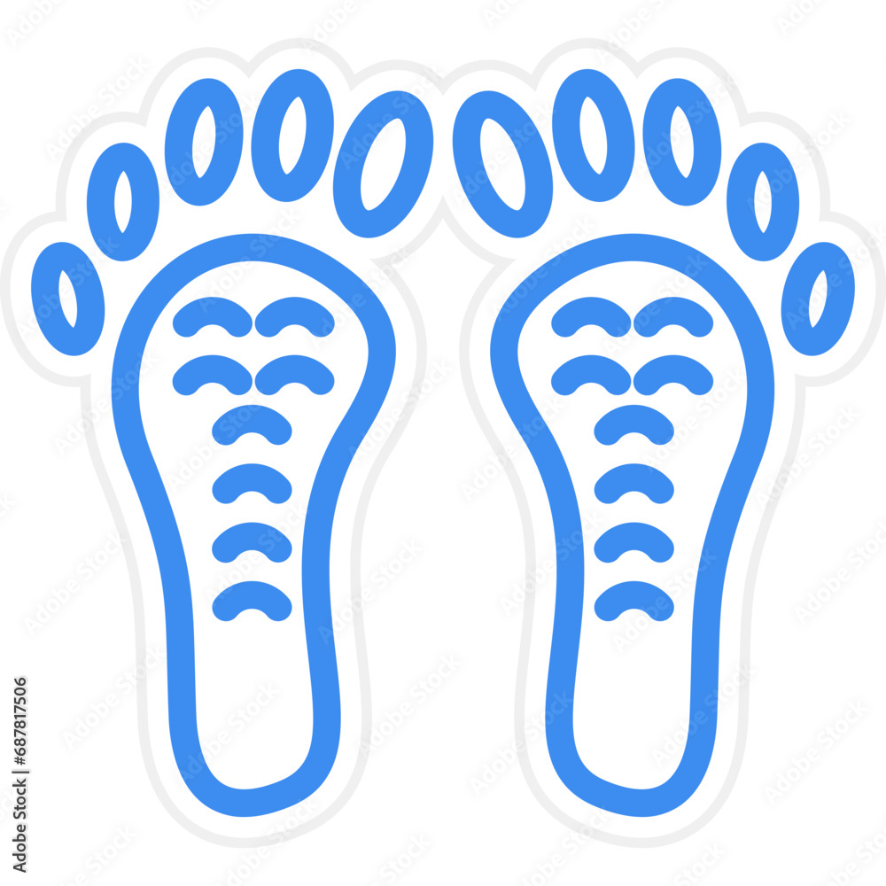 Obraz premium Vector Design Footprint Icon Style