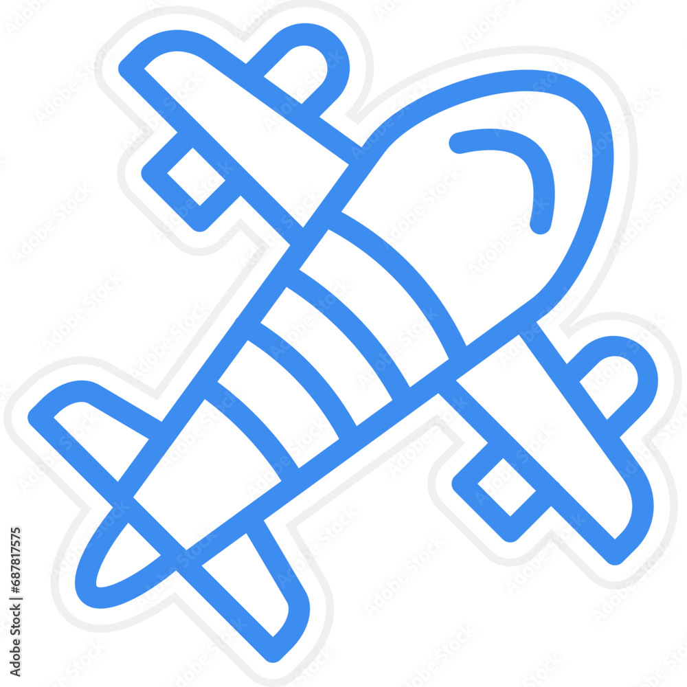 Vector Design Aircraft Icon Style Vector Design Aircraft Icon Style