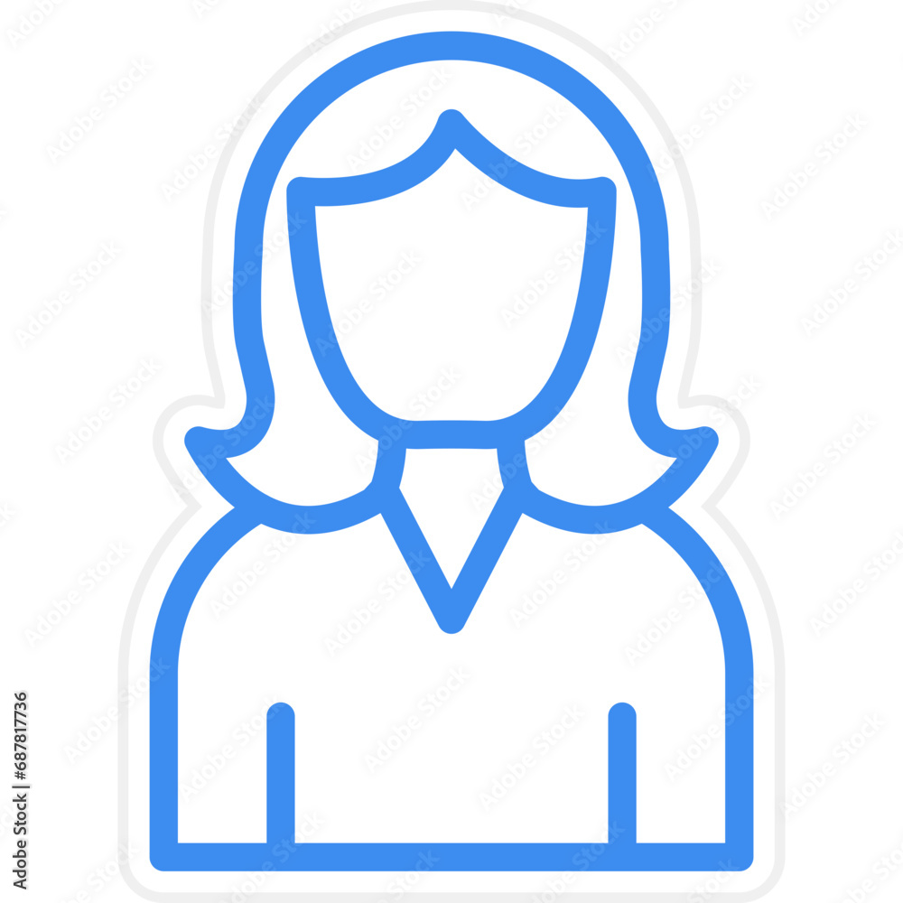 Vector Design Character Female Icon Style Vector Design Character Female Icon Style