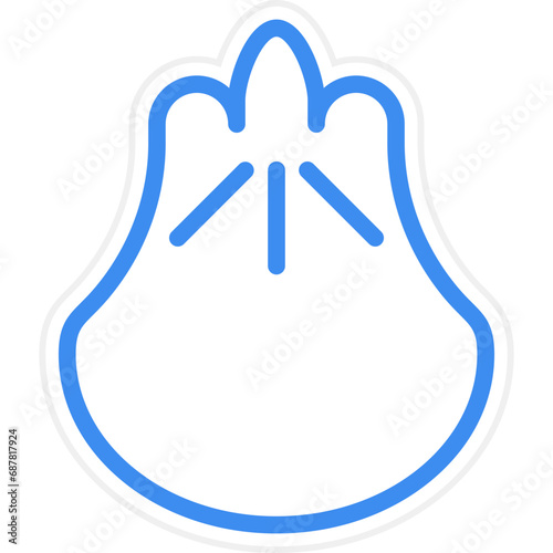 Vector Design Dumplings Icon Style