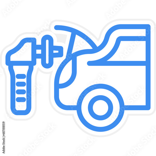 Vector Design Car Trunk Cleaning Icon Style