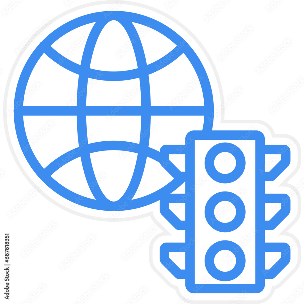 Vector Design Worldwide Traffic Icon Style Vector Design Worldwide Traffic Icon Style