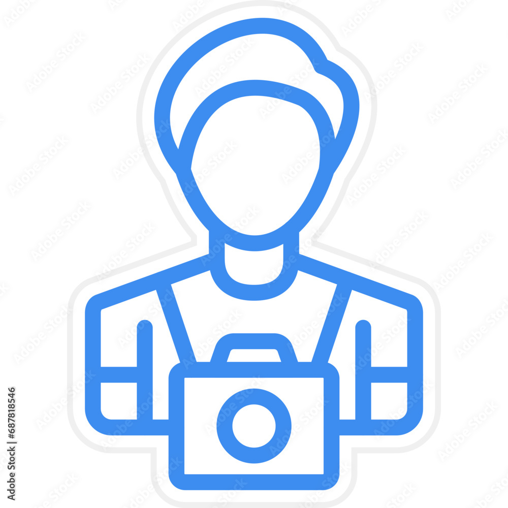 Fototapeta premium Vector Design Cameraman Icon Style