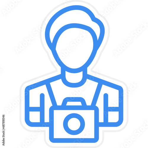 Vector Design Cameraman Icon Style