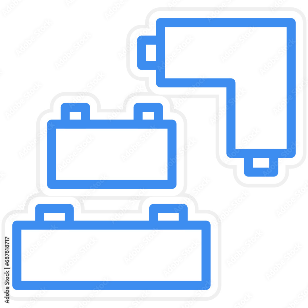 Vector Design Blocks Icon Style Vector Design Blocks Icon Style