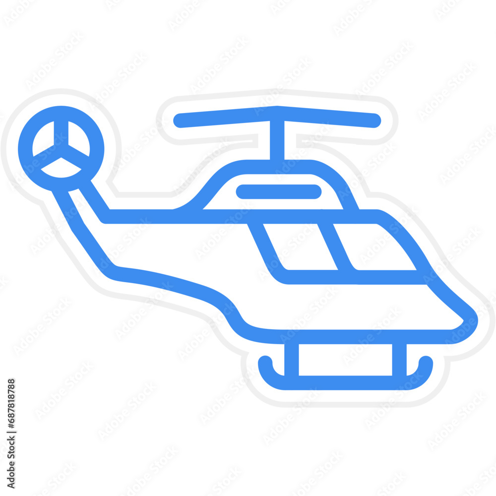 Vector Design Helicopter Icon Style Vector Design Helicopter Icon Style