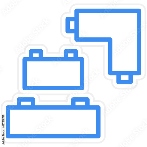 Vector Design Blocks Icon Style