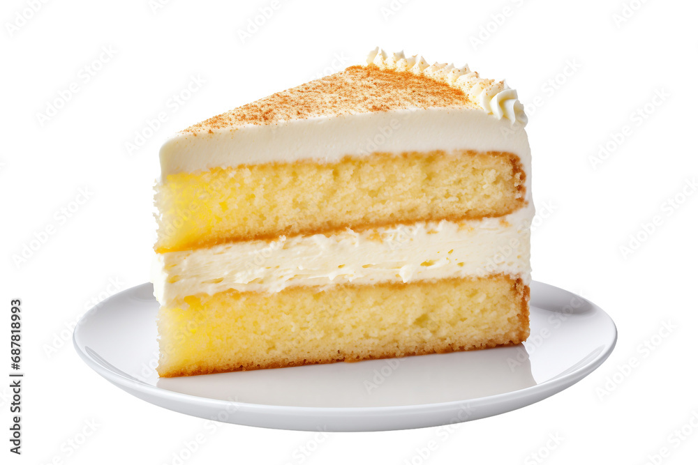 Vanilla Flavored Cake Solo on a transparent background