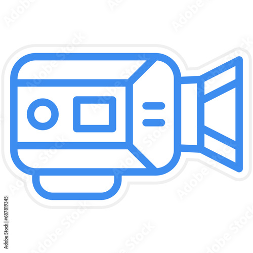 Vector Design Video Camera Icon Style