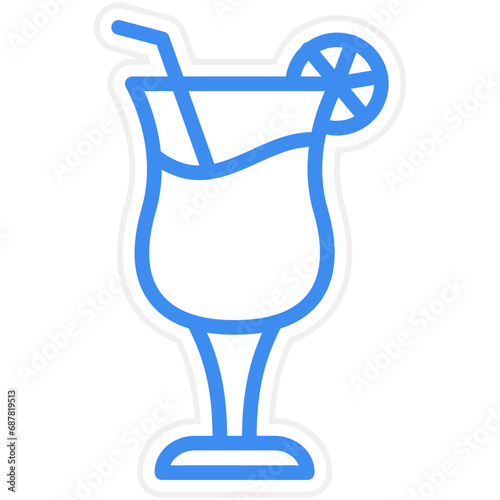 Vector Design Cocktail Icon Style