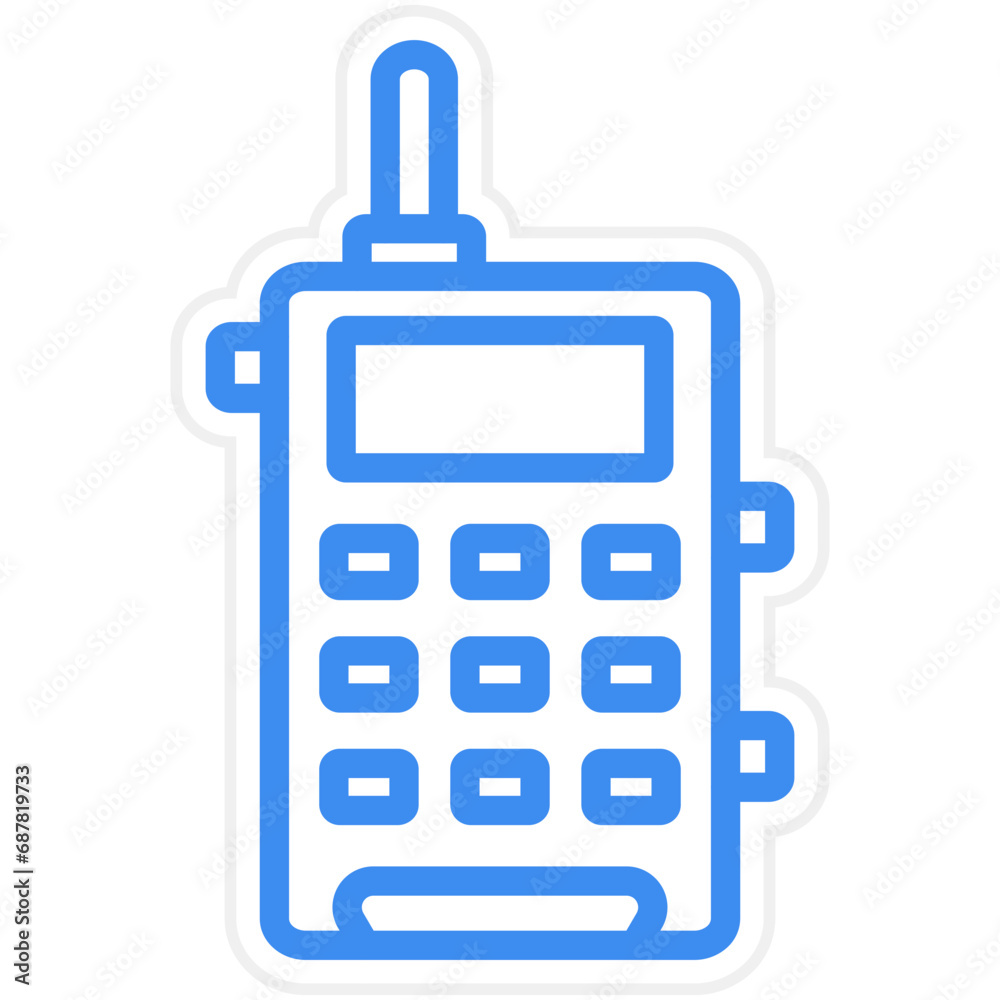 Vector Design Walkie Talkie Icon Style Vector Design Walkie Talkie Icon Style