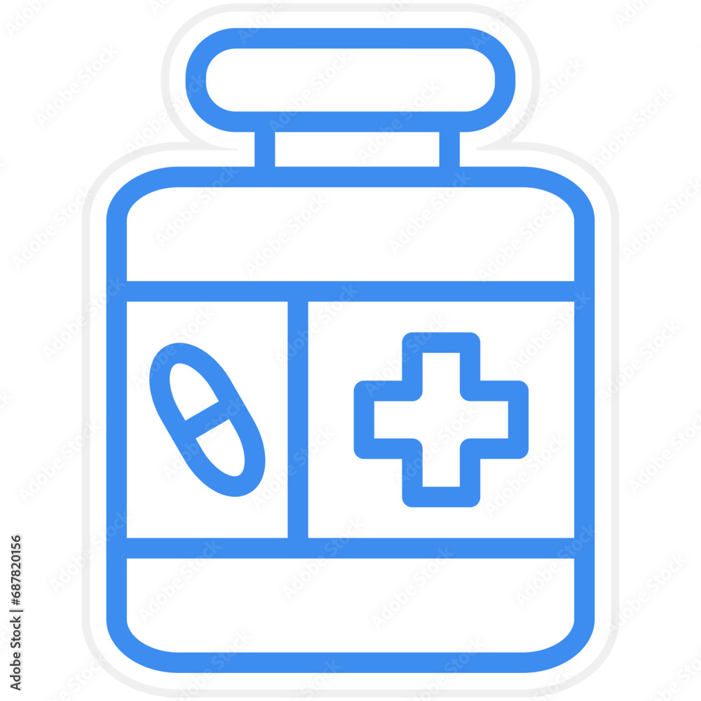Obraz premium Vector Design Antibiotic Icon Style