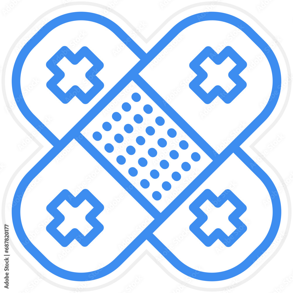 Obraz premium Vector Design Bandage Icon Style