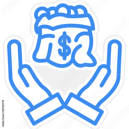 Vector Design Financial Help Icon Style