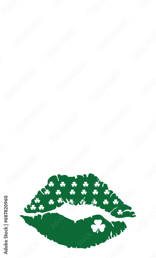Patricks lip Vector and Clip Art Patricks lip Vector and Clip Art