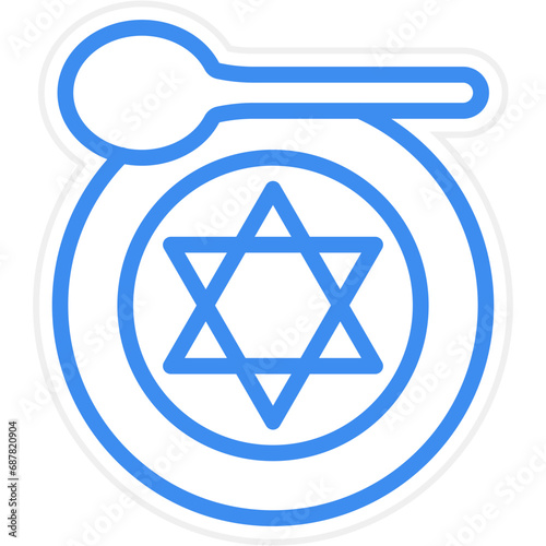 Vector Design Kosher Icon Style