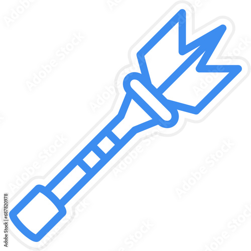 Vector Design Lance Icon Style