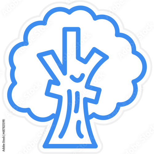 Vector Design Dry Tree Icon Style