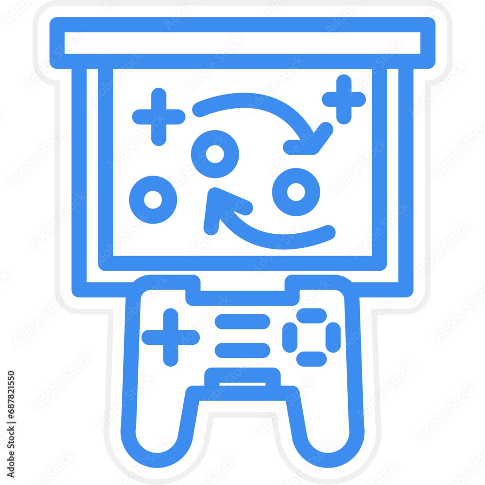 Vector Design Game Strategy Icon Style