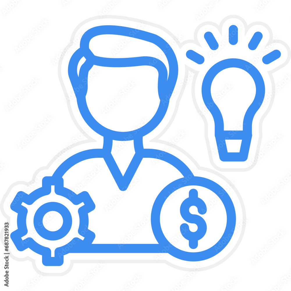 Obraz premium Vector Design Entrepreneurship Icon Style