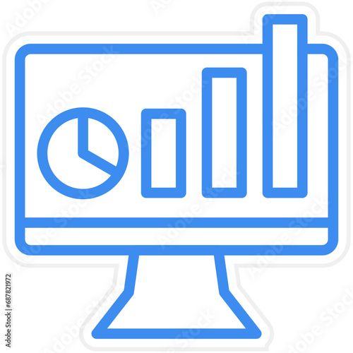Vector Design Analytics Icon Style