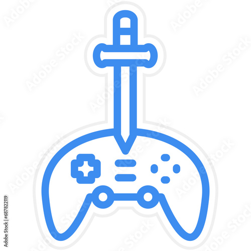 Vector Design Adventure Game Icon Style