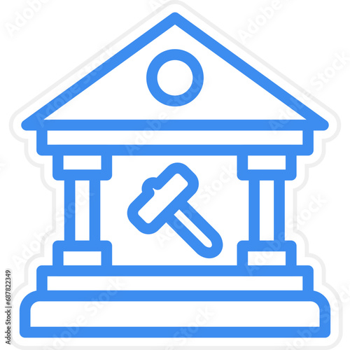 Vector Design Government Auction Icon Style