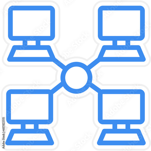 Vector Design Local Network Icon Style