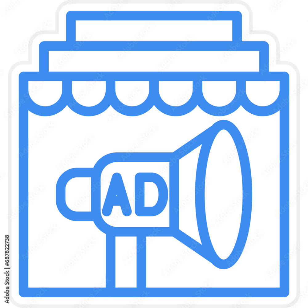 Vector Design In Store Ads Icon Style Vector Design In Store Ads Icon Style