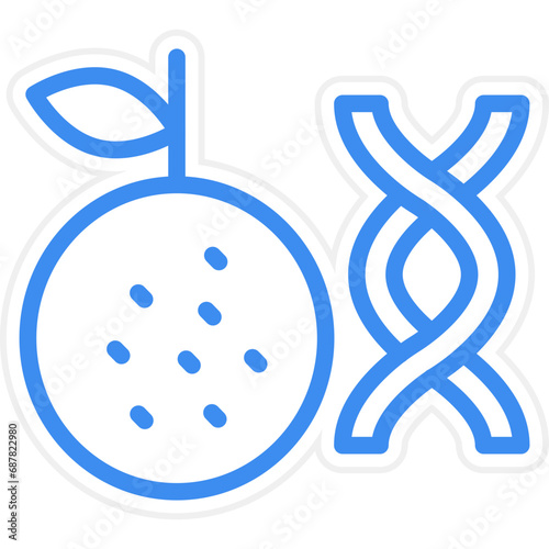 Vector Design Non Gmo Ingredients Icon Style