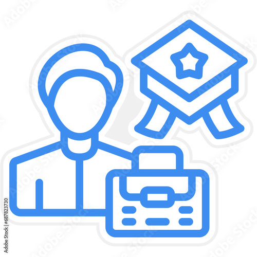 Vector Design Career Expert Icon Style