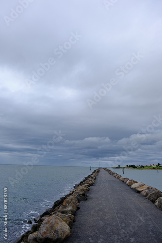 Cape Woolamai is a town and headland at the south eastern tip of Phillip Island in Victoria  Australia. It is home to Cape Woolamai State Faunal Reserve and the Phillip Island Airport