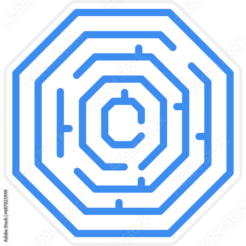 Vector Design Art Conundrum Icon Style