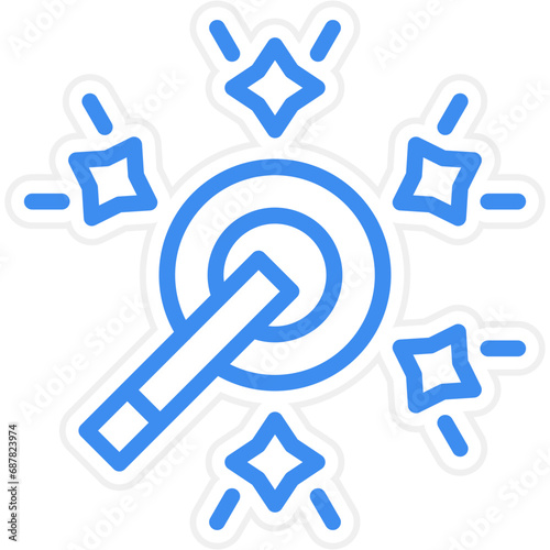 Vector Design Auto Enhance Icon Style