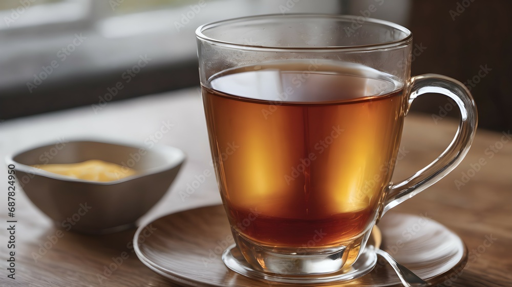 A cup of tea in the morning A cup of tea in the morning