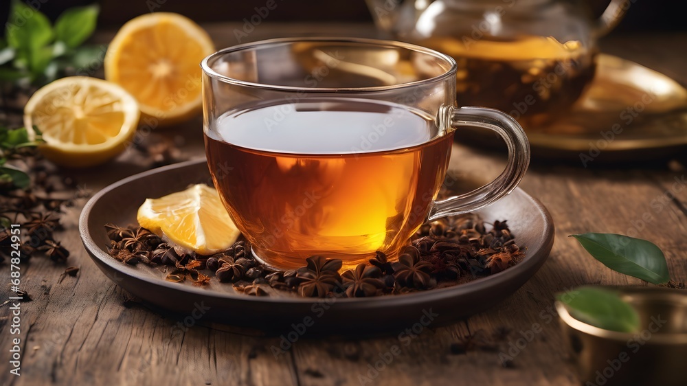A cup of tea in the morning A cup of tea in the morning