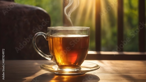 A cup of tea in the morning