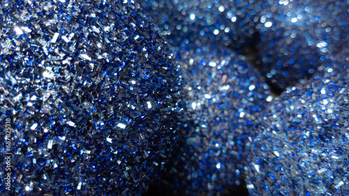 Blue sparkling balls for Christmas tree