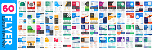 big mega set of 60 Collection digital marketing corporate business flyer design template. digital marketing flyer bundle. big set business flyer bundle. set of 60 Item digital marketing flyer.