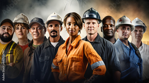 Empowered Blue Collar Unity, Diverse Workers, One Proud Line