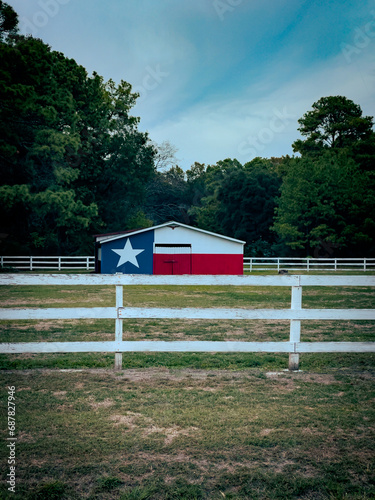texas flag barn