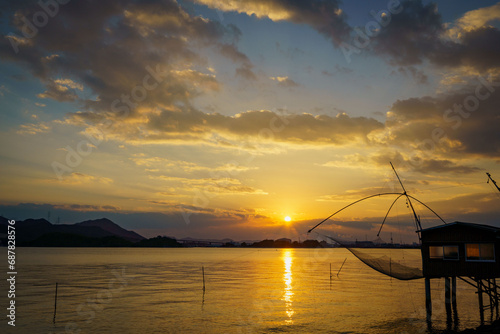 海に沈む夕日