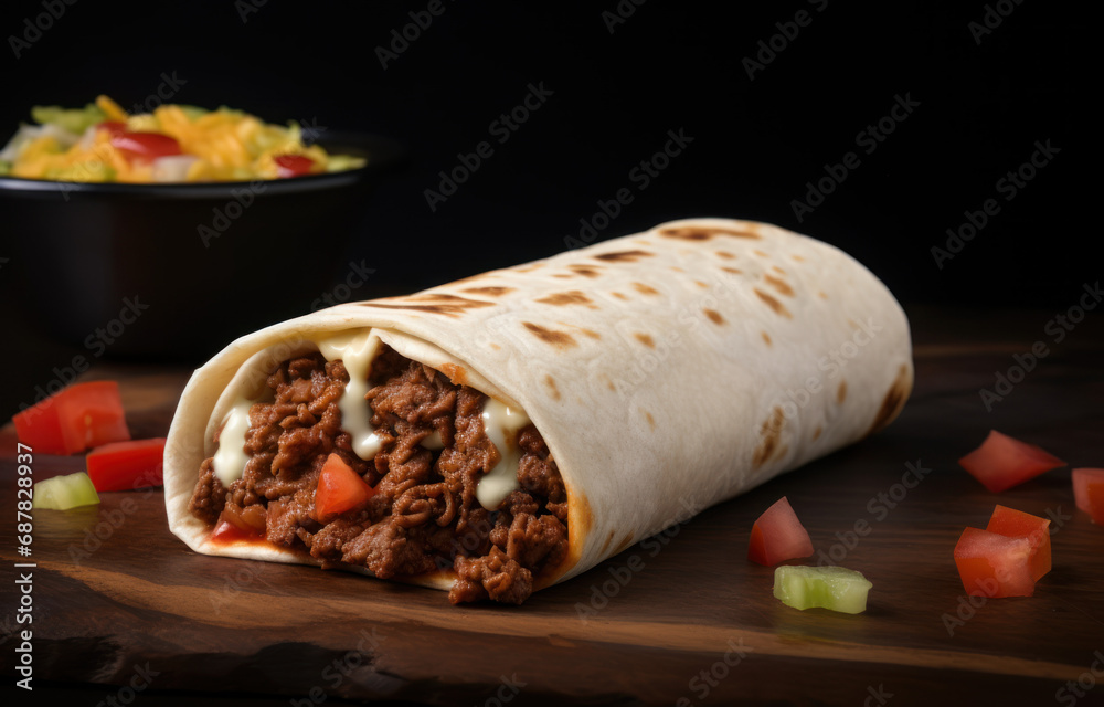 Classic beef burritos wrap Classic beef burritos wrap