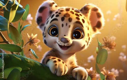 Adorable Baby Leopard Fantasy