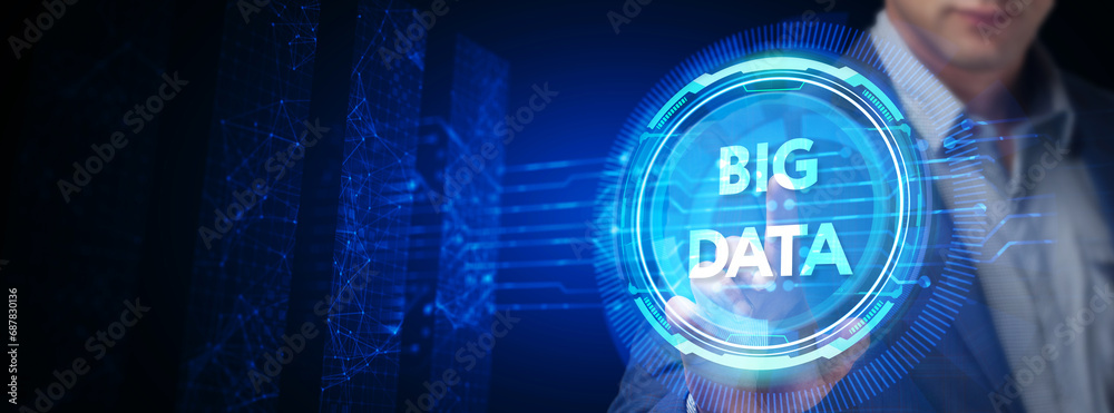 Business, Technology, Internet and network concept. Big Data Internet Information. Business, Technology, Internet and network concept. Big Data Internet Information.
