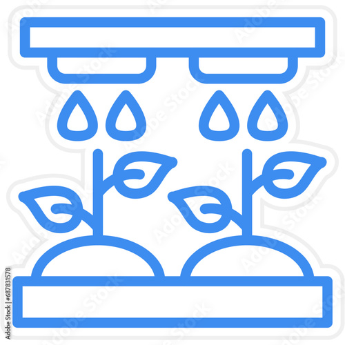Hydroponic Technology Icon Style