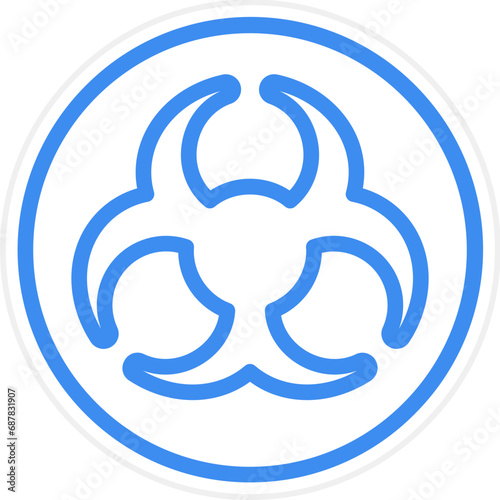 Biohazard Icon Style